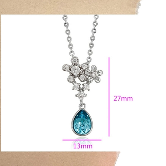 Swarovski Crystal Pendant Necklace 16 ext. 18 in. - Picture 8 of 10